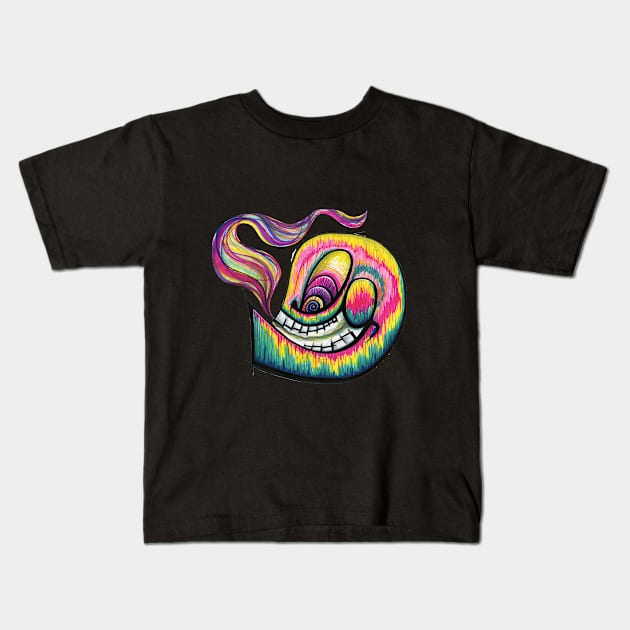 Rainbow Skull Kids T-Shirt by chrispanila